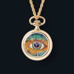 Relógio Odin's Eye Necklace<br><div class="desc">Odin, the Norse God of war, battle, victory and death, was also the god of magic, poetry, prophecy and wisdom. He sacrificed one of his eyes in order to drink from the well of cosmic knowledge to gain deeper understanding of all things. The symbolism is that, by relinquishing a common...</div>
