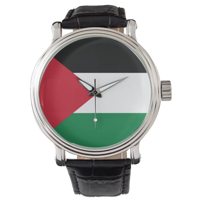 Relógio oficialmente pavilhão do Estado da Palestina (Frente)