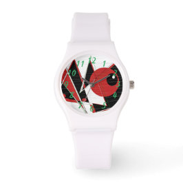 Relógio Olhos Vermelhos Assistindo Mulheres