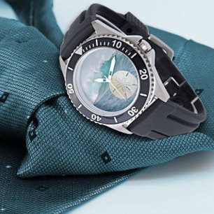 Relógio Ondas de queda do oceano de areia