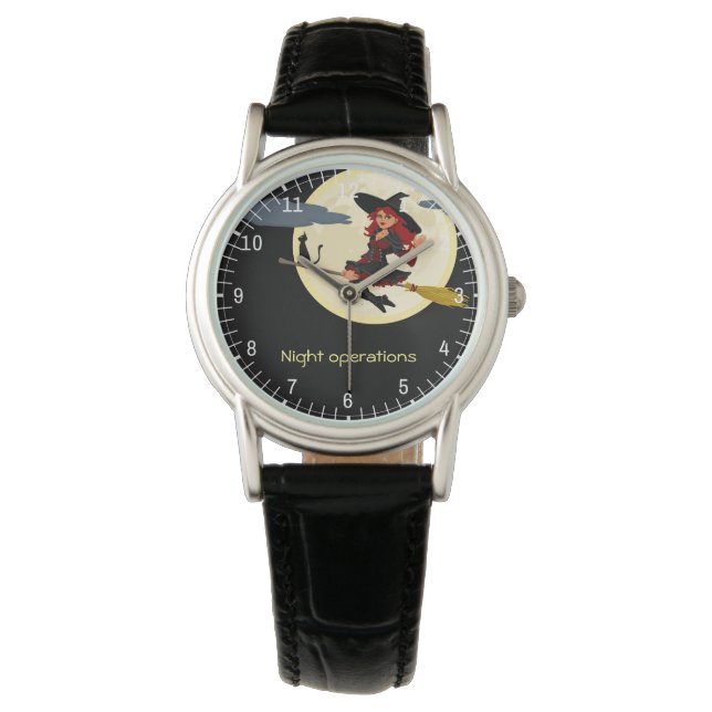 Relógio Operações noturnas engraçadas personalizáveis (Frente)