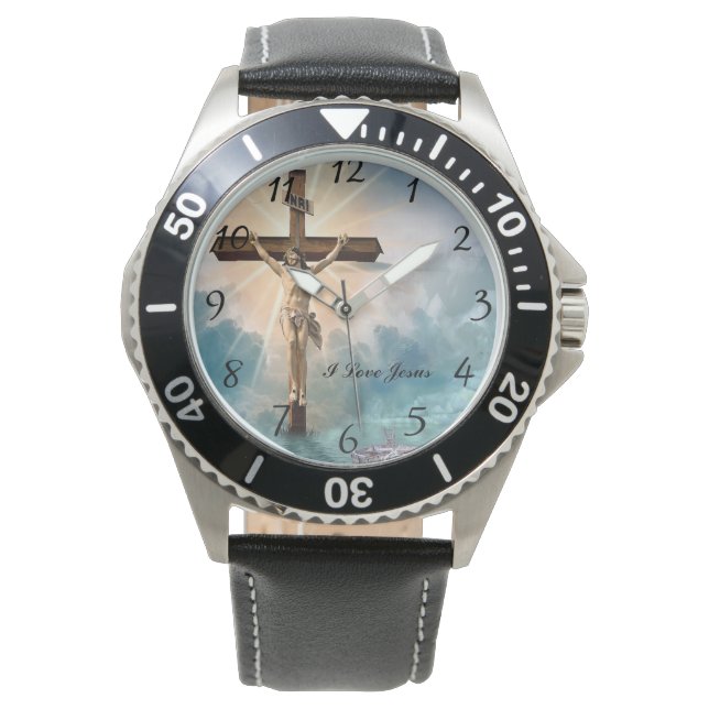 Relógio oração de Jesus cristão (Frente)