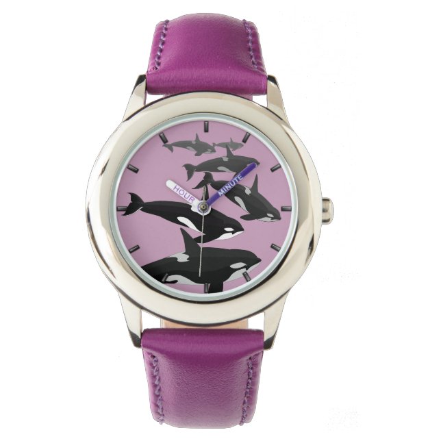 Relógio Orca Whale Watch Killer Whale Art Wrist Assista (Frente)