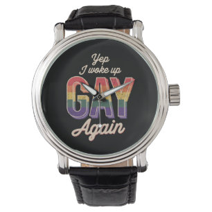 Relógio Orgulho Gay Despertou Arco-íris Queer Gay CSD Fest