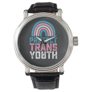 Relógio Orgulho LGBT Proteja Jovens Trans Transgénero Cria