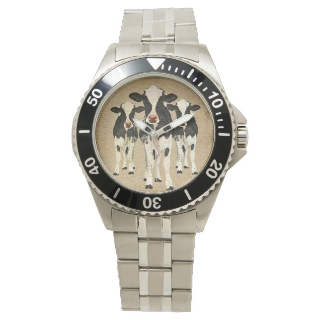 Relógio Ornamentado Cows Watch (Frente)