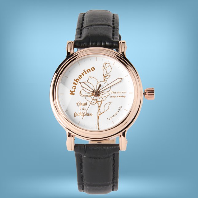 Relógio Os compaixões dele são novos todas as manhãs. (Criador carregado)