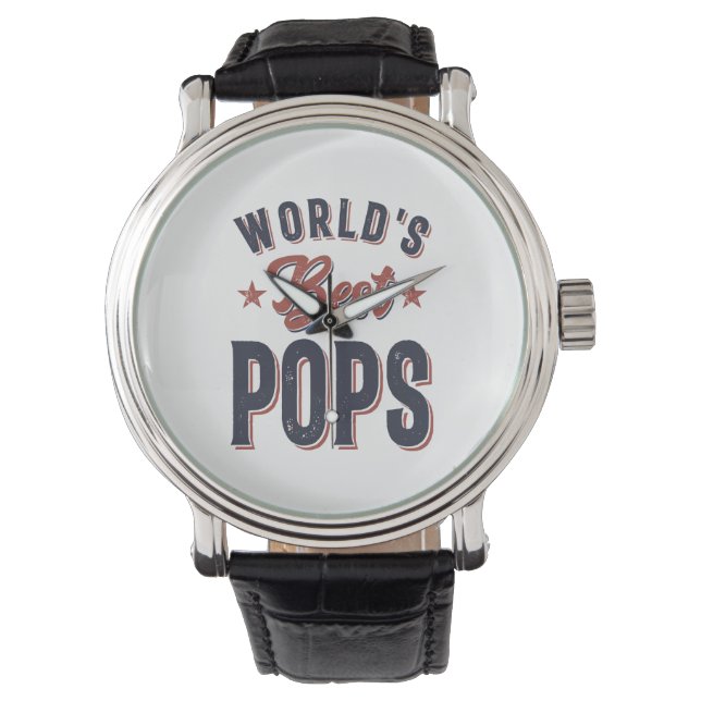 Relógio Os melhores Pop do mundo | Padre Vovô Presente (Frente)