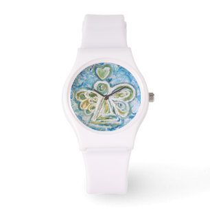 Relógio Ouro Azul Guardian Angel Custom Watch Design