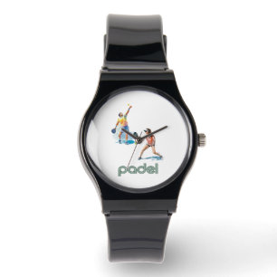 Relógio Padel Watch – Estilo Vibrante Padel Chic Preto