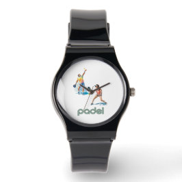 Relógio Padel Watch – Padel Chic Vibrant Style Black