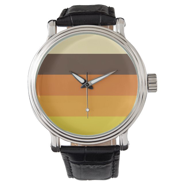 Relógio Padrão de cores com distribuição retrorativa 70s (Frente)