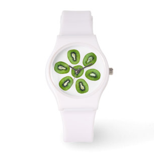 Relógio Padrão de Kiwi Verde
