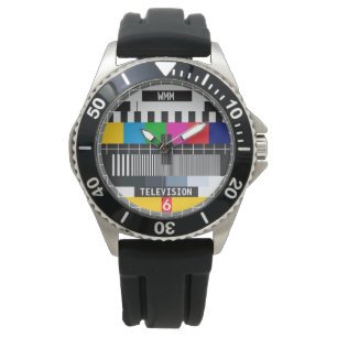 Relógio Padrão de Tv da Placa de Teste Retroativo Persona