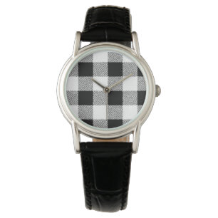 Relógio Padrão de Verificação de Gingham