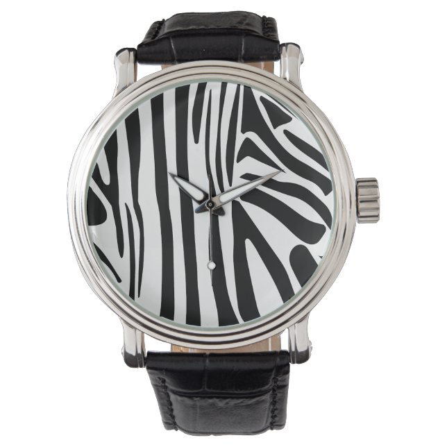 Relógio Padrão de zebra (Frente)