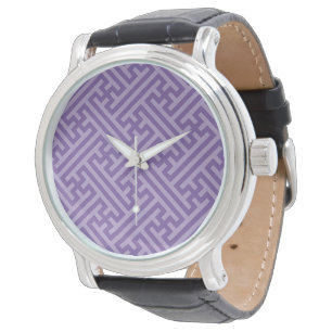 Relógio Padrão Sayagata, Japonês, Roxo e Rosa