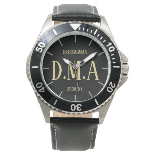 Relógio Padrinho de casamento de Monogramas, padre noiva