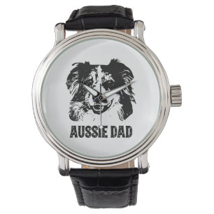 Relógio Pai Mens Aussie - Pai de Cachorro Australiano