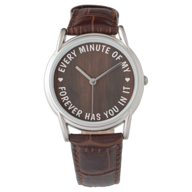 Relógio Pai Personalizado Moderno - Dia de os pais Branco (Frente)