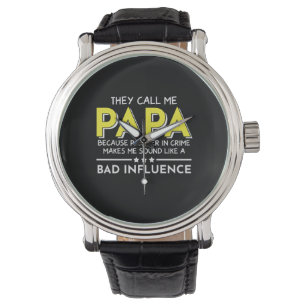 Relógio Pai Presente Chamam-Me Papas