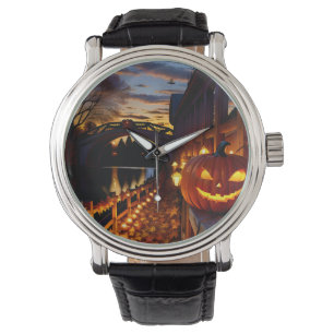 Relógio Paisagem de Halloween Quatro