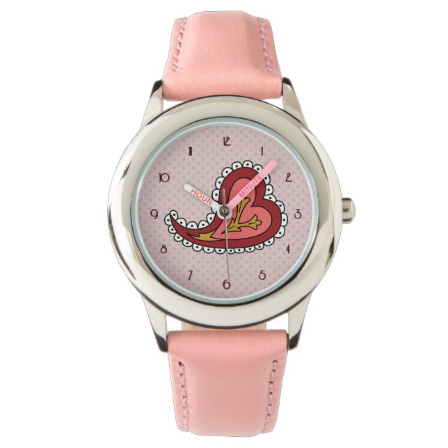 Relógio Paisley Heart Watch (Frente)