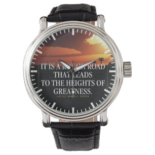 Relógio Palavras Motivacionais - Estrada Provoca Maior