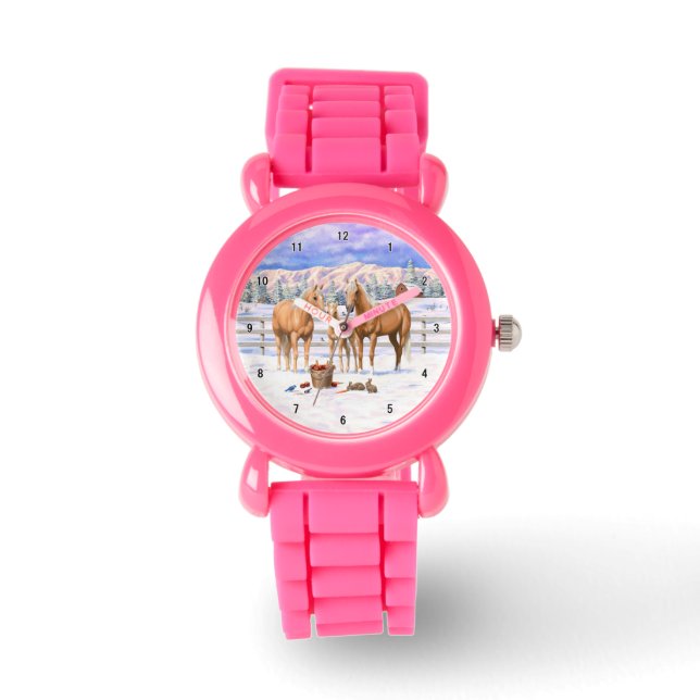 Relógio Palomino Quarter Hormonas Em Neve (Frente)