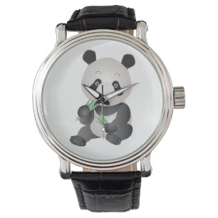 relógio panda fofo