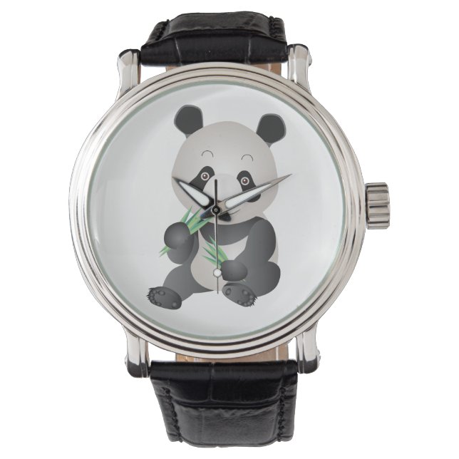 relógio panda fofo (Frente)