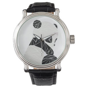Relógio Panda geométrica