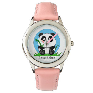 Relógio Panda Personalizado Fofo