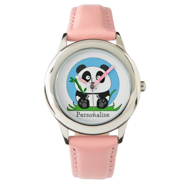 Relógio Panda Personalizado Fofo (Frente)