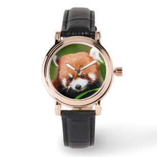 Relógio Panda Vermelho Fofo
