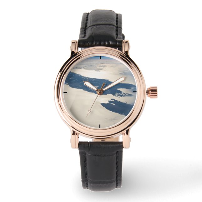 Relógio Panorama Do Espaço Destacando Estreito De Cook (Frente)