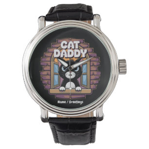 Relógio Papai de Gato Extraordinário O Melhor Papai de Gat