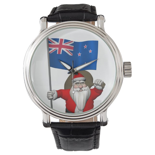 Relógio Papai Noel, Alferes Da Nova Zelândia (Frente)