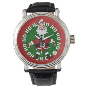 Relógio Papai Noel Ho Ho Ho