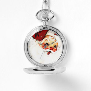 Relógio Papai Noel Vintage: Charme Alegre de Feriado