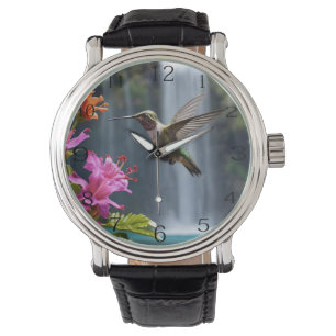 Relógio Parque de Cascata de Hummingbird, Mens Watch