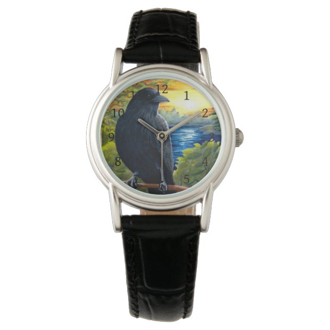 Relógio Pássaro 63 corvo (Frente)