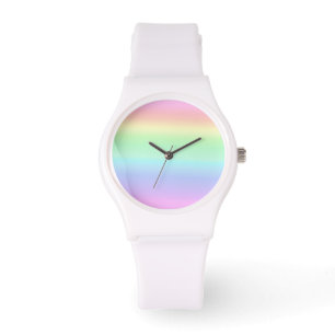 Relógio Pastel Ombre Rainbow
