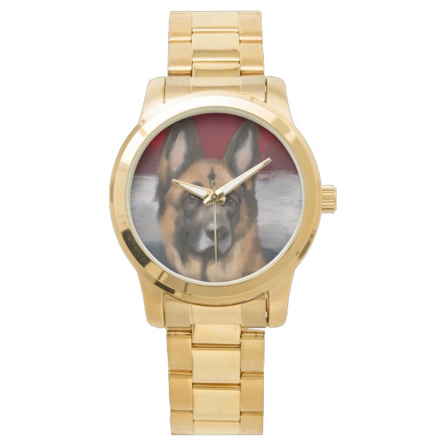 RELÓGIO PASTOR ALEMÃO   (Frente)