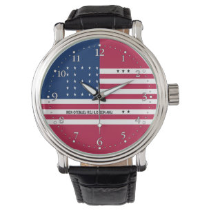Relógio Patriotic Bikini Atoll Flag Watch