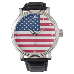 Relógio Patriótico do American Flag Watch