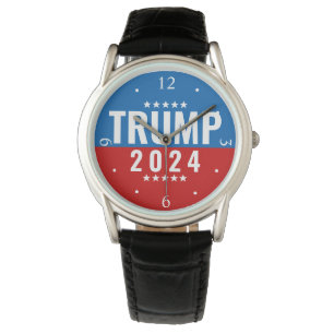 Relógio Patriótico Negrito de Trump 2020