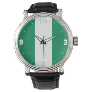 Relógio Patriótico Verde Branco da Nigéria