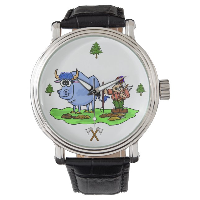 Relógio Paul Bunyan e Babe o Blue Ox Watch Ver. 2 (Frente)