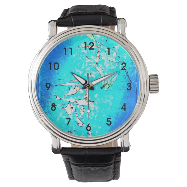 Relógio Paul Klee: Imagem de Peixes, (Frente)